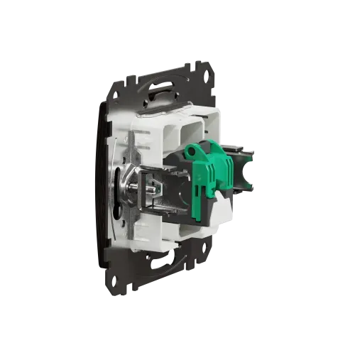 Компьютерная розетка RJ45 кат. 5е UTP, венге, Sedna Design SDD181451