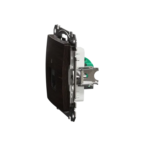 Компьютерная розетка RJ45 кат. 5е UTP, венге, Sedna Design SDD181451