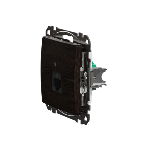 Компьютерная розетка RJ45 кат. 5е UTP, венге, Sedna Design SDD181451