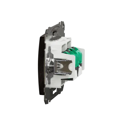 Компьютерная розетка 2 х RJ45 кат. 5е UTP, венге, Sedna Design SDD181452