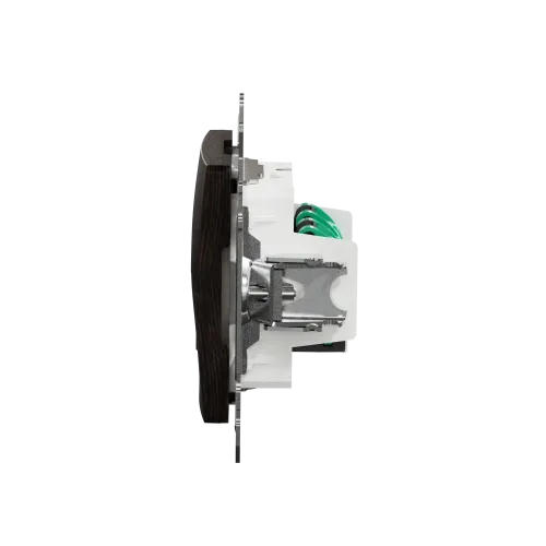 Компьютерная розетка 2 х RJ45 кат. 5е UTP, венге, Sedna Design SDD181452