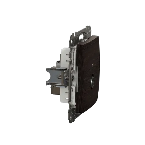 Розетка телевизионная конечная, венге, Sedna Design SDD181471