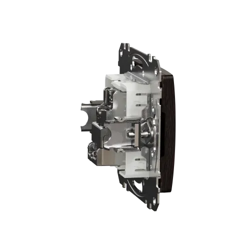 Розетка телевизионная конечная, венге, Sedna Design SDD181471