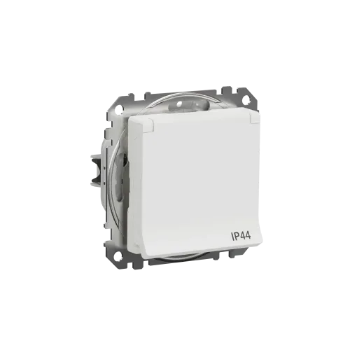 Розетка влагозащищенная IP44, белый, Sedna Design SDD211024