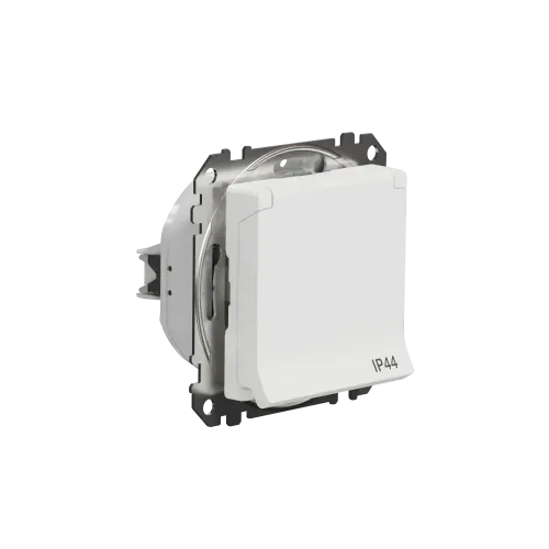 Розетка влагозащищенная IP44, белый, Sedna Design SDD211024