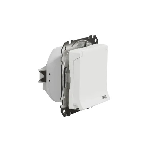 Розетка влагозащищенная IP44, белый, Sedna Design SDD211024