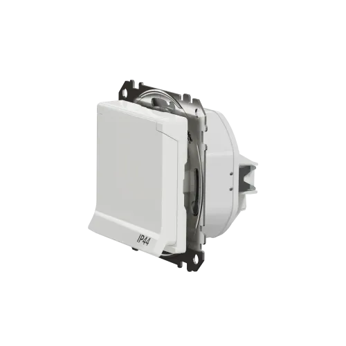 Розетка влагозащищенная IP44, белый, Sedna Design SDD211024