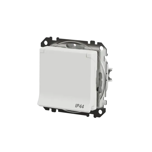 Розетка влагозащищенная IP44, белый, Sedna Design SDD211024