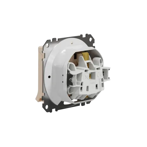 Розетка влагозащищенная IP44, бежевый, Sedna Design SDD212024