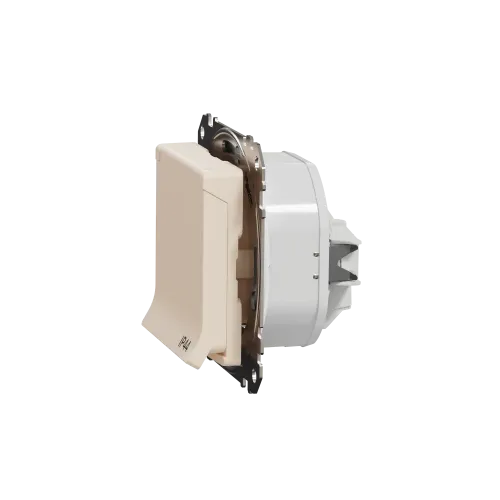 Розетка влагозащищенная IP44, бежевый, Sedna Design SDD212024