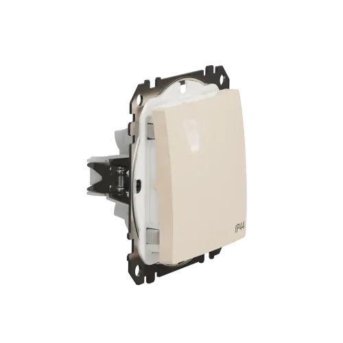 Выключатель влагозащищенный IP44, бежевый, Sedna Design SDD212106