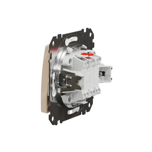Выключатель влагозащищенный IP44, бежевый, Sedna Design SDD212106