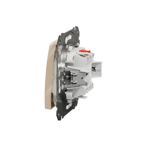 Выключатель влагозащищенный IP44, бежевый, Sedna Design SDD212106