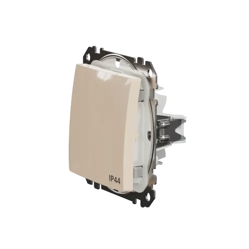 Выключатель влагозащищенный IP44, бежевый, Sedna Design SDD212106