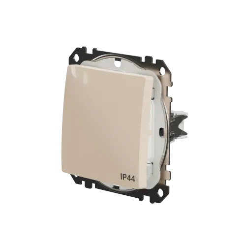 Выключатель влагозащищенный IP44, бежевый, Sedna Design SDD212106