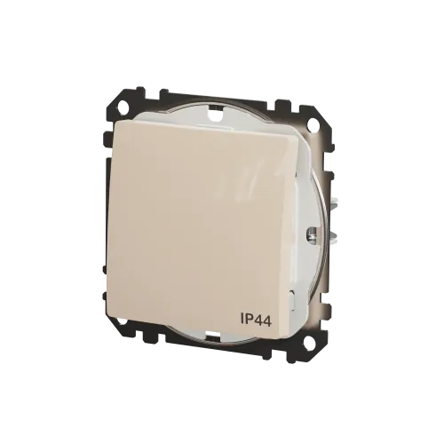 Выключатель влагозащищенный IP44, бежевый, Sedna Design SDD212106
