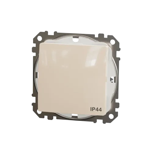 Выключатель влагозащищенный IP44, бежевый, Sedna Design SDD212106