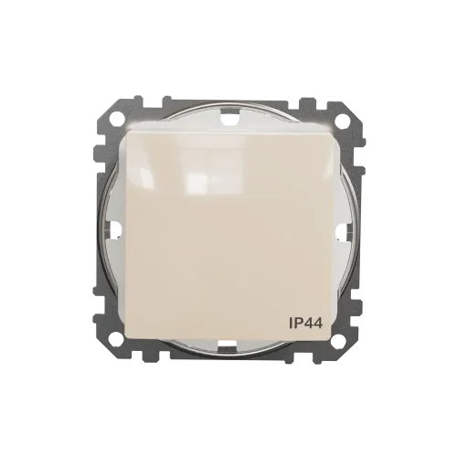 Выключатель влагозащищенный IP44, бежевый, Sedna Design SDD212106