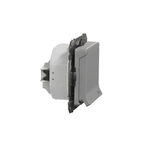 Розетка влагозащищенная IP44, алюминий, Sedna Design SDD213024