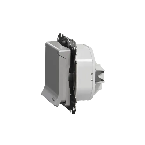 Розетка влагозащищенная IP44, алюминий, Sedna Design SDD213024
