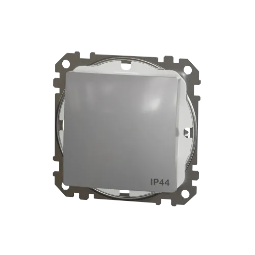 Выключатель влагозащищенный IP44, алюминий, Sedna Design SDD213106