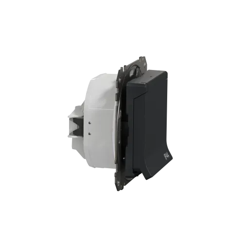 Розетка влагозащищенная IP44, черный, Sedna Design SDD214024