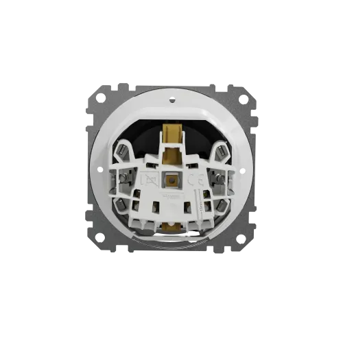 Розетка влагозащищенная IP44, черный, Sedna Design SDD214024