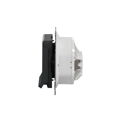 Розетка влагозащищенная IP44, черный, Sedna Design SDD214024