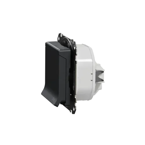 Розетка влагозащищенная IP44, черный, Sedna Design SDD214024