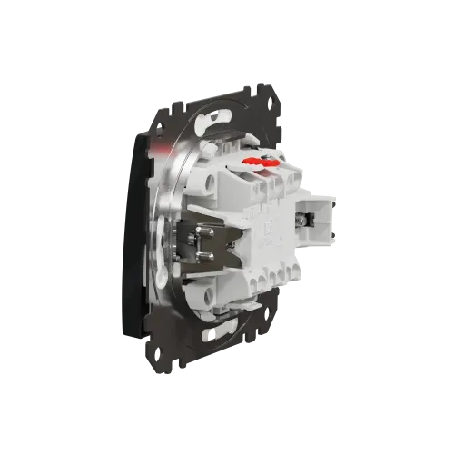 Выключатель влагозащищенный IP44, черный, Sedna Design SDD214106