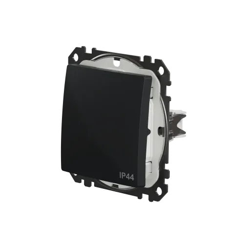 Выключатель влагозащищенный IP44, черный, Sedna Design SDD214106