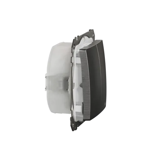 Выключатель IP44 2-клавишный, матовый алюминий, Sedna Design SDD270105