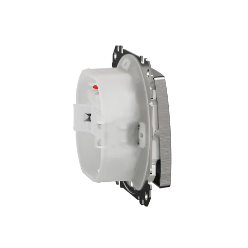 Выключатель IP44 2-клавишный, матовый алюминий, Sedna Design SDD270105