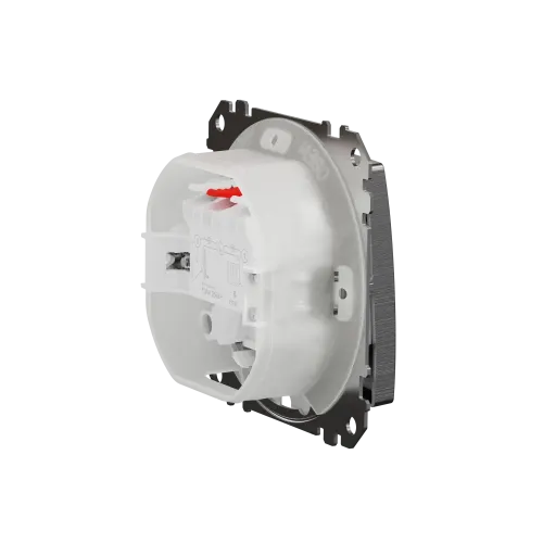 Выключатель IP44 2-клавишный, матовый алюминий, Sedna Design SDD270105