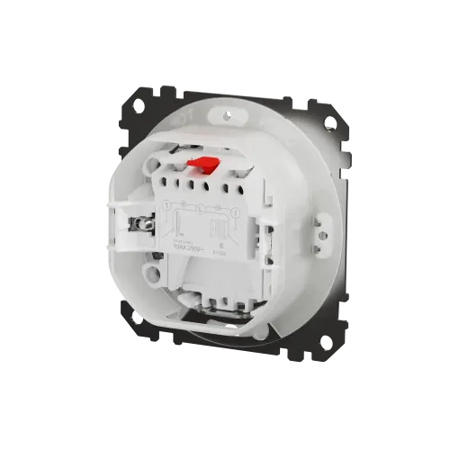 Выключатель IP44 2-клавишный, матовый алюминий, Sedna Design SDD270105