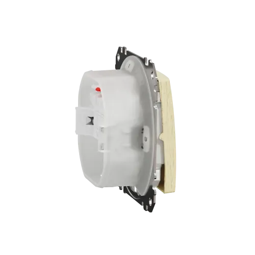 Выключатель 2-клавишный влагозащищенный IP44, береза, Sedna Design SDD280105