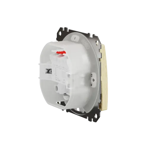 Выключатель 2-клавишный влагозащищенный IP44, береза, Sedna Design SDD280105