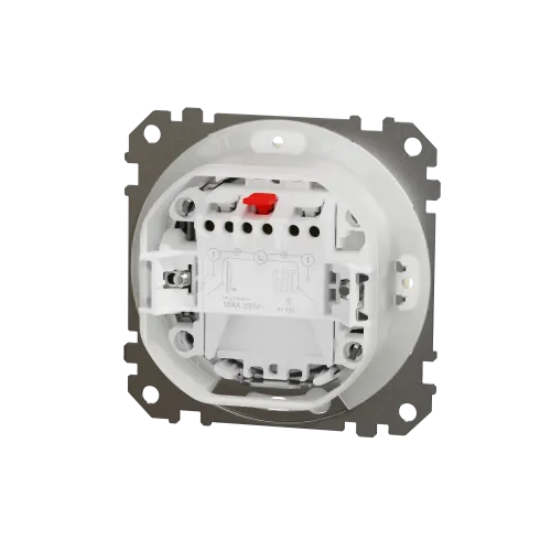 Выключатель 2-клавишный влагозащищенный IP44, береза, Sedna Design SDD280105