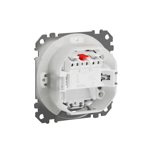 Выключатель 2-клавишный влагозащищенный IP44, береза, Sedna Design SDD280105