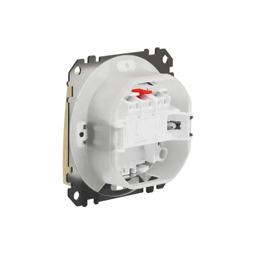 Выключатель 2-клавишный влагозащищенный IP44, береза, Sedna Design SDD280105