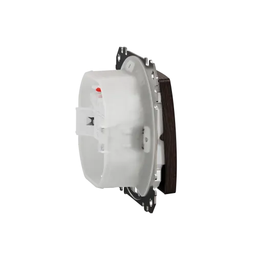 Выключатель 2-клавишный влагозащищенный IP44, венге, Sedna Design SDD281105