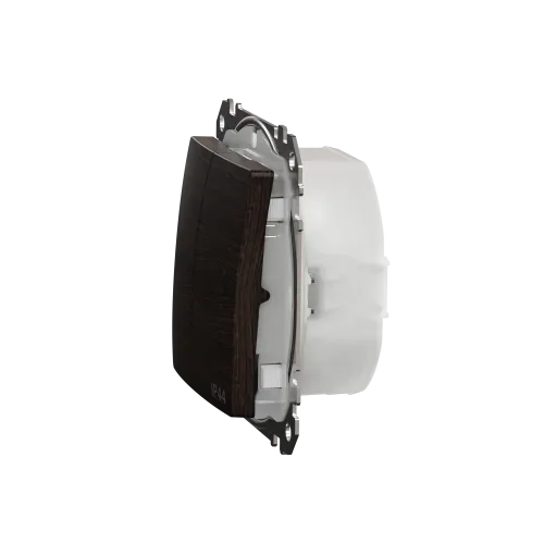 Выключатель 2-клавишный влагозащищенный IP44, венге, Sedna Design SDD281105
