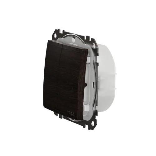 Выключатель 2-клавишный влагозащищенный IP44, венге, Sedna Design SDD281105