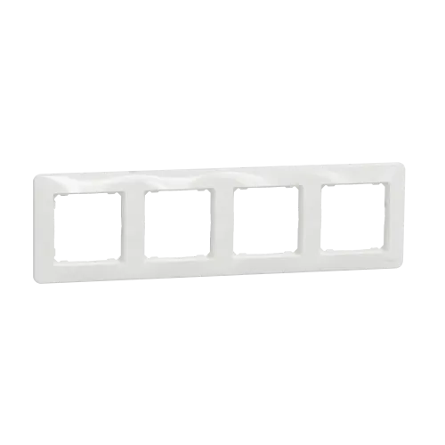 Рамка 4 поста, белый, Sedna Design SDD311804