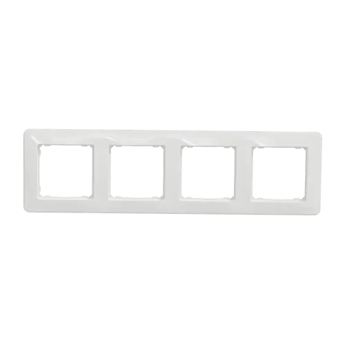Рамка 4 поста, белый, Sedna Design SDD311804
