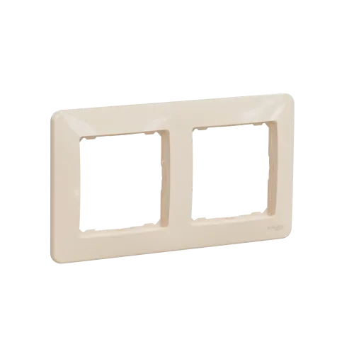 Рамка 2 поста, бежевый, Sedna Design SDD312802
