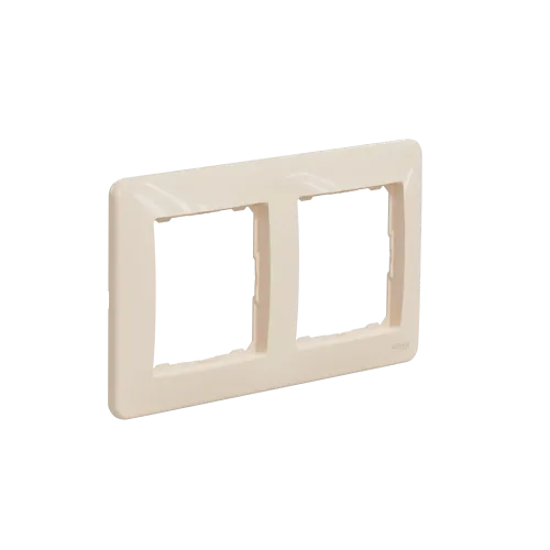 Рамка 2 поста, бежевый, Sedna Design SDD312802