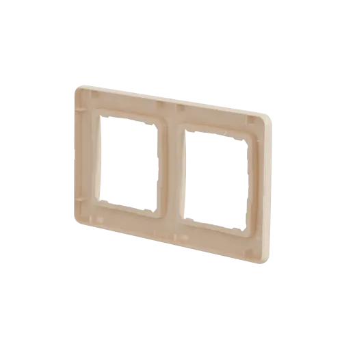 Рамка 2 поста, бежевый, Sedna Design SDD312802