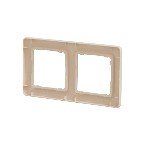 Рамка 2 поста, бежевый, Sedna Design SDD312802