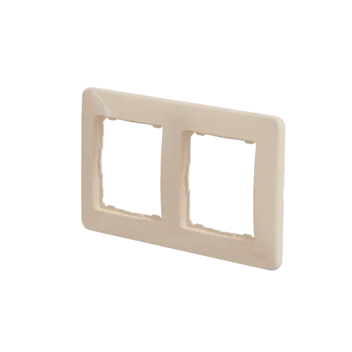 Рамка 2 поста, бежевый, Sedna Design SDD312802